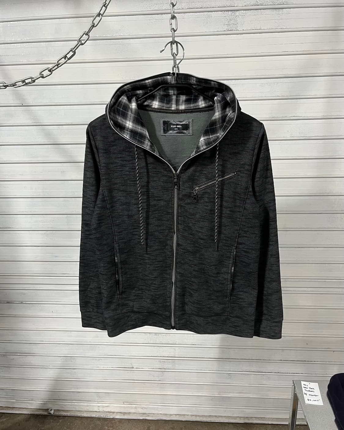 plus one zip detail hood zip up 상품이미지4