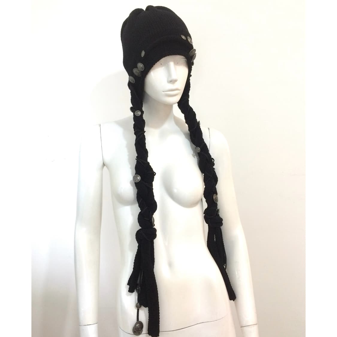 soxjeto x yamimiaogou 나폴레옹 브레이드 니트 모자  상품이미지1