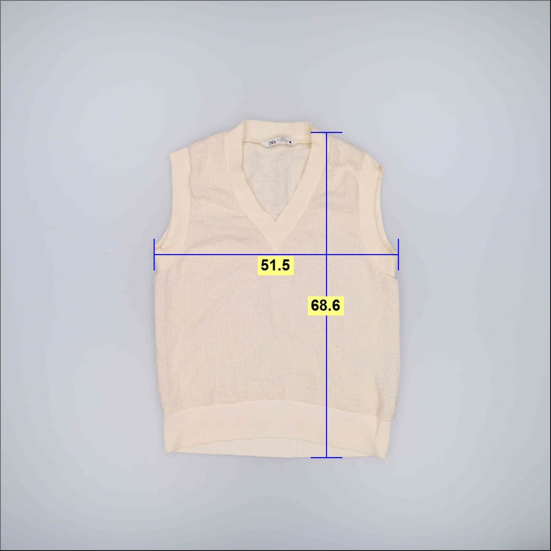 XS 자라 여성 트위드 조끼 0527H 상품이미지5