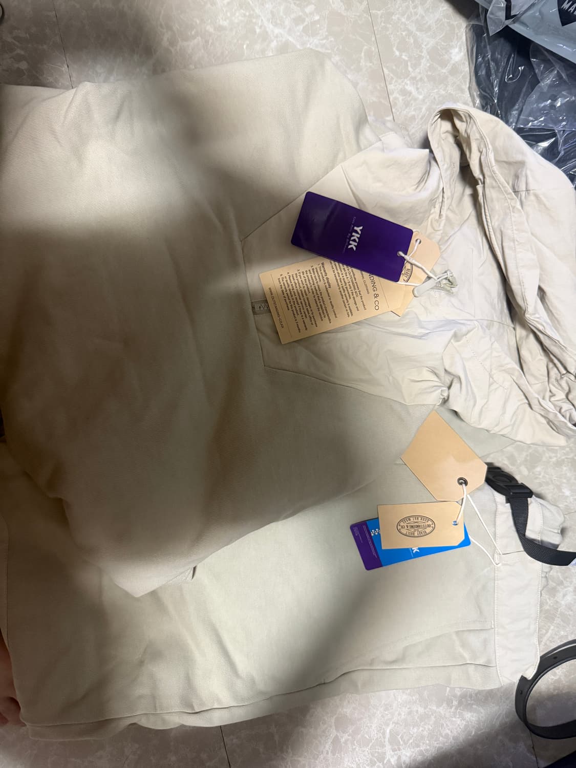 M셋업 아웃스탠딩 OAM 유틸리티 후드&팬츠 베이지 셋업 상품이미지5