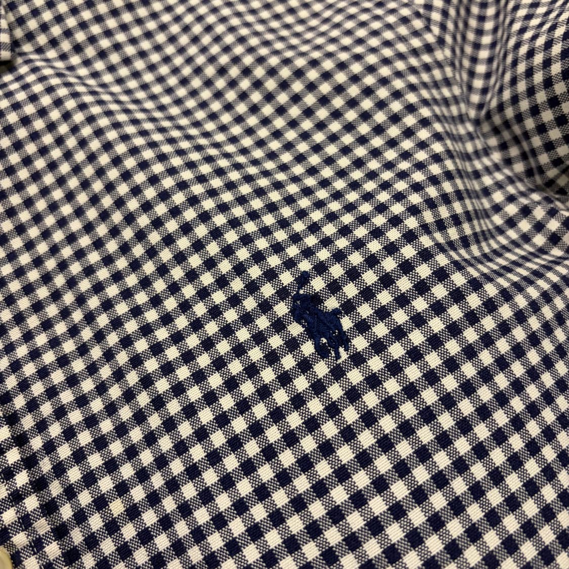 [S] 폴로 랄프로렌 깅엄체크 네이비 셔츠 D773 상품이미지4