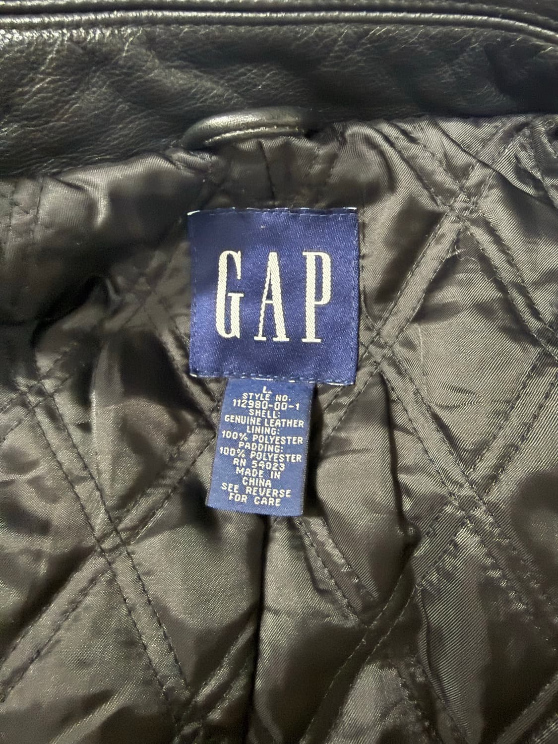 (L) oldgap 올드갭 레더 피코트 상품이미지6