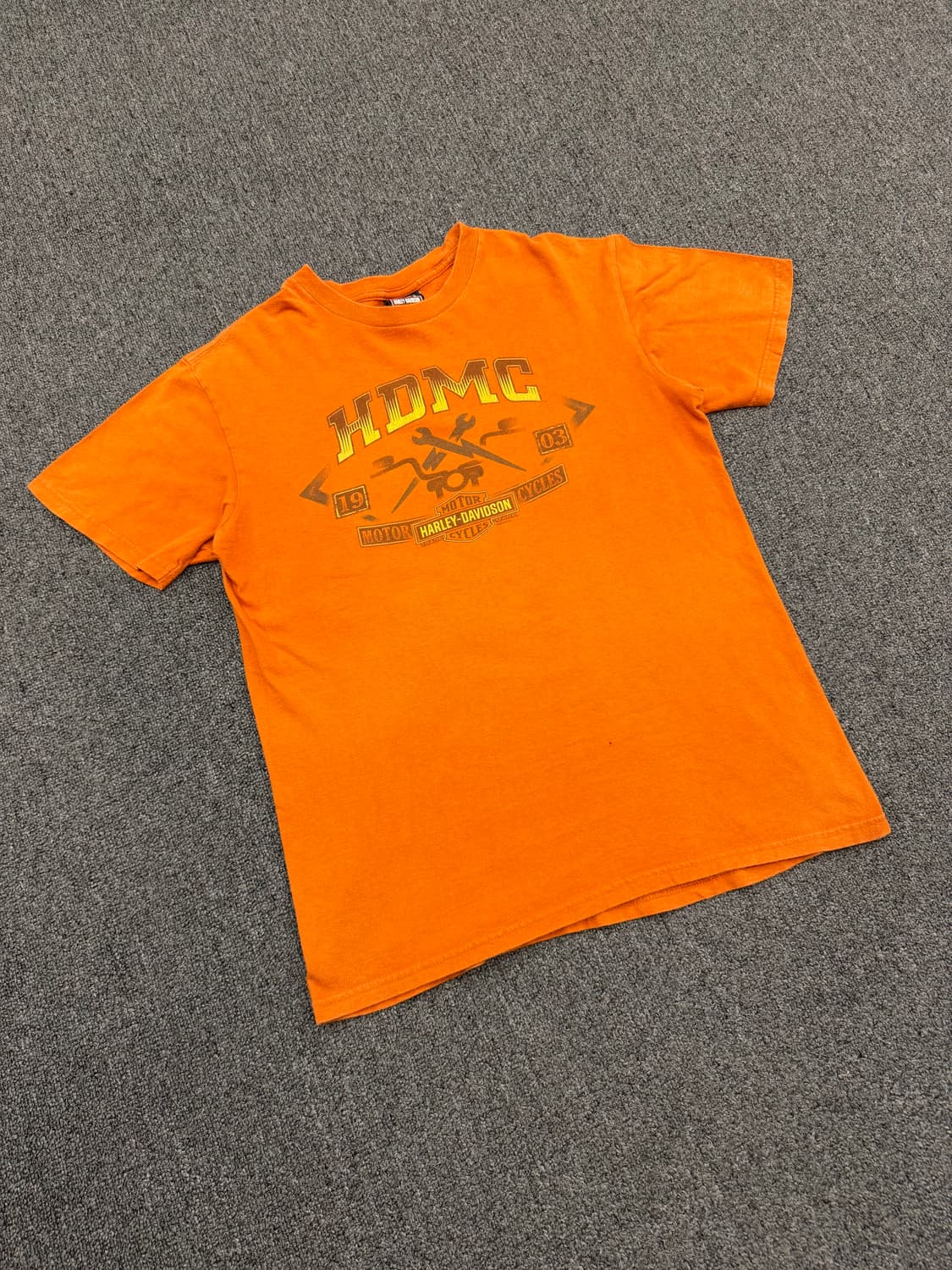 M) 할리데이비슨 빈티지 프린팅 반팔 티셔츠 상품이미지1