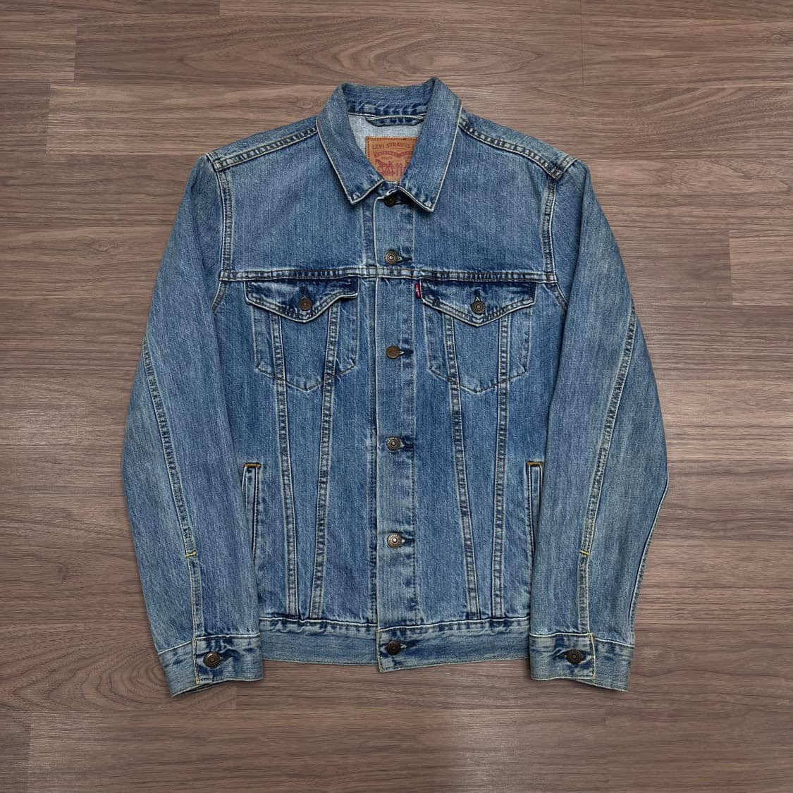 100 리바이스 투포켓 연청 데님 자켓 상품이미지1