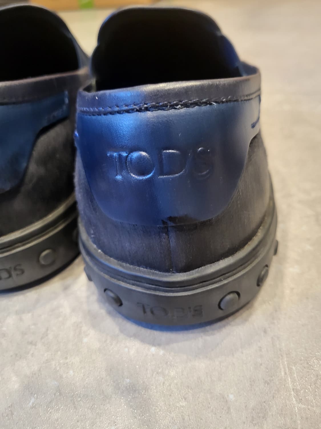 토즈 남성 딥네이비 누벅 슬립온 7.5(265) 상품이미지7