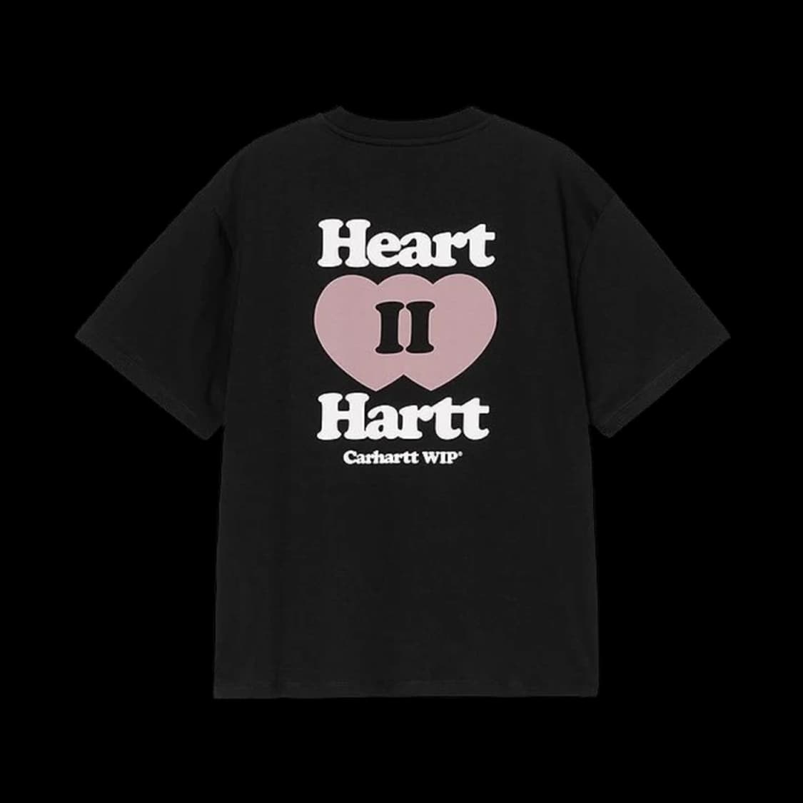 (W) 칼하트 WIP 하트 2 하트 티셔츠 블랙 상품이미지2