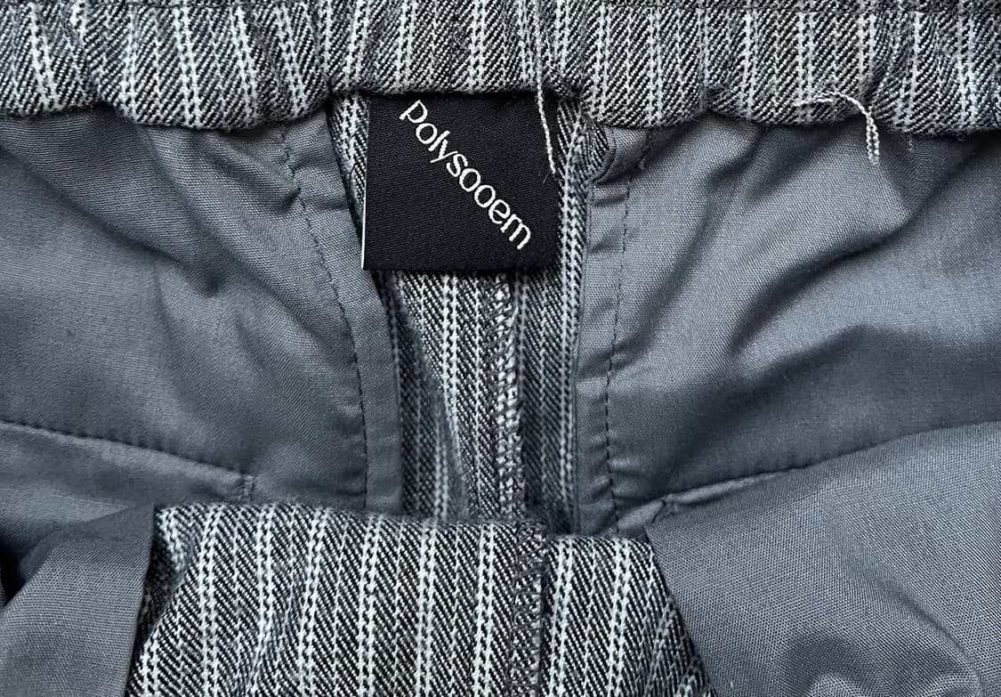 polysoom 스트라이프 이지 와이드 팬츠 (30-34) 상품이미지6