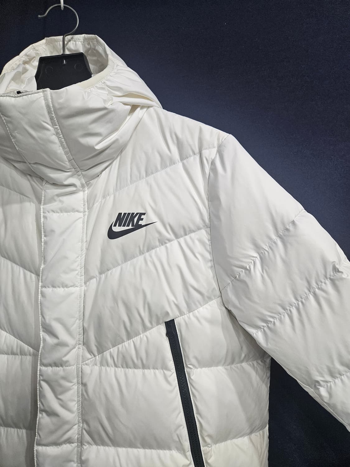 나이키 화이트컬러 남성 100 덕다운 롱패딩  상품이미지4