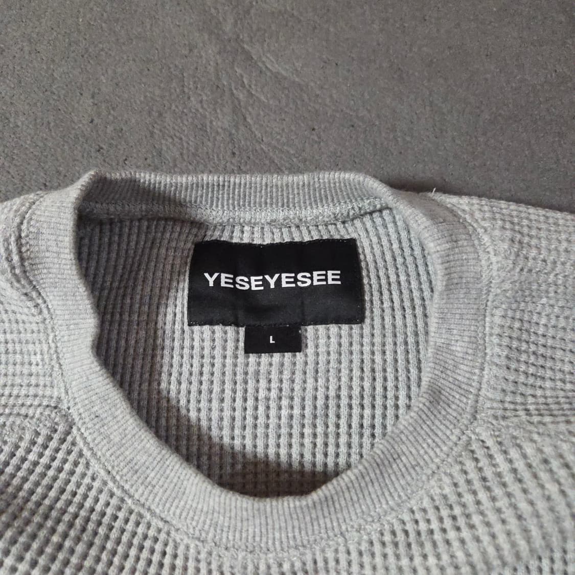 예스아이씨 오버핏 와플 반팔 티셔츠 L 상품이미지4