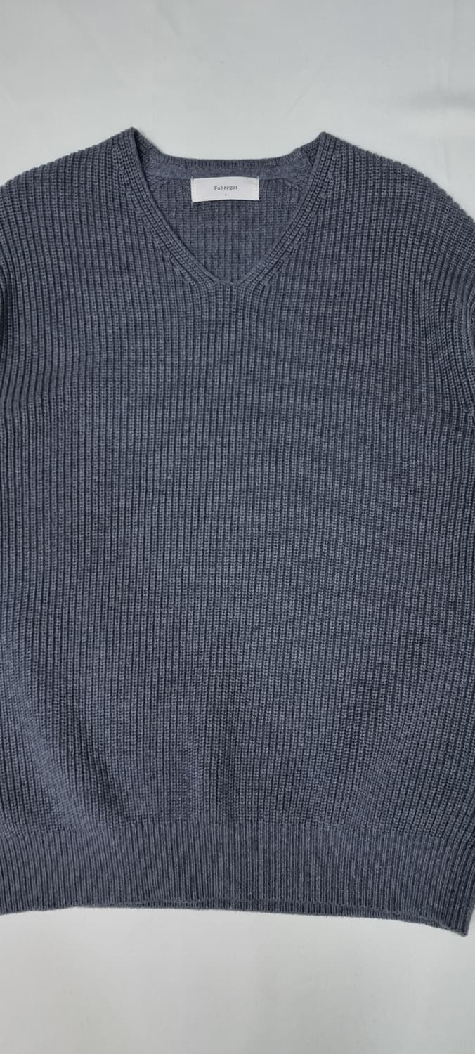 파브레가 브이넥 헤비코튼 니트 2size _ 남성 상품이미지3