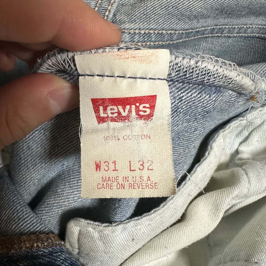 90s 빈티지 리바이스 501 청바지 31사이즈 상품이미지9