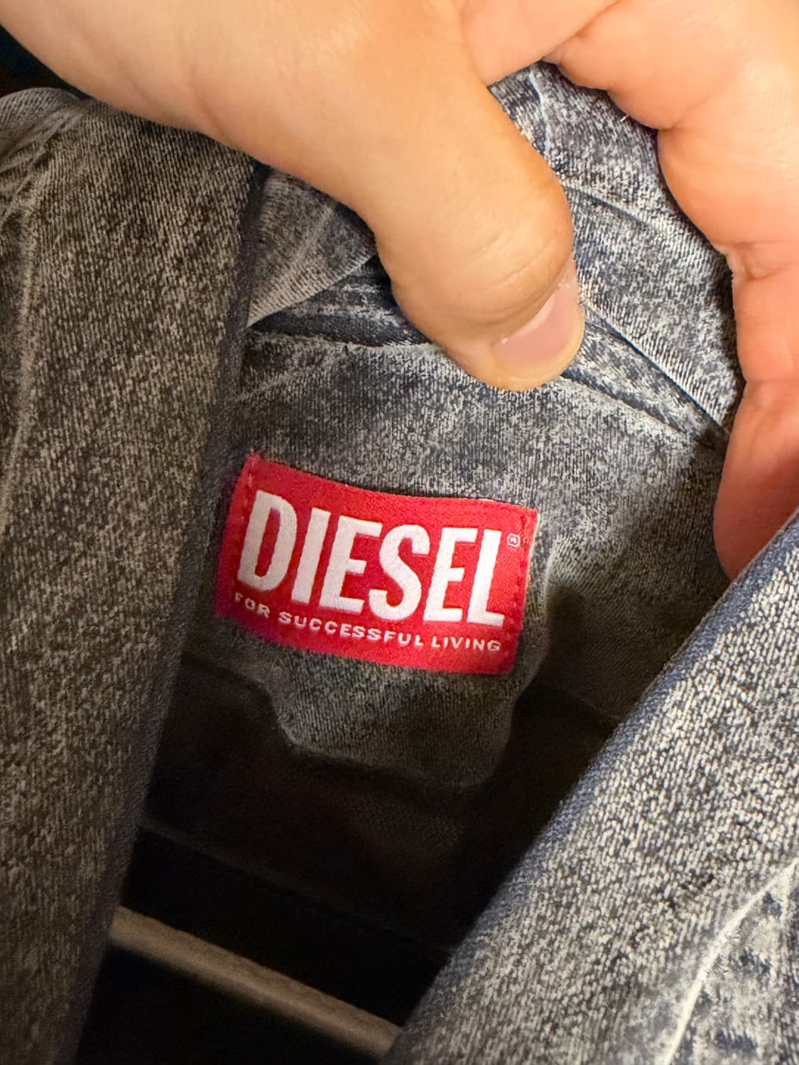 디젤 D-Um-Rib 트랙 데님 후드 그레이/xl 상품이미지3