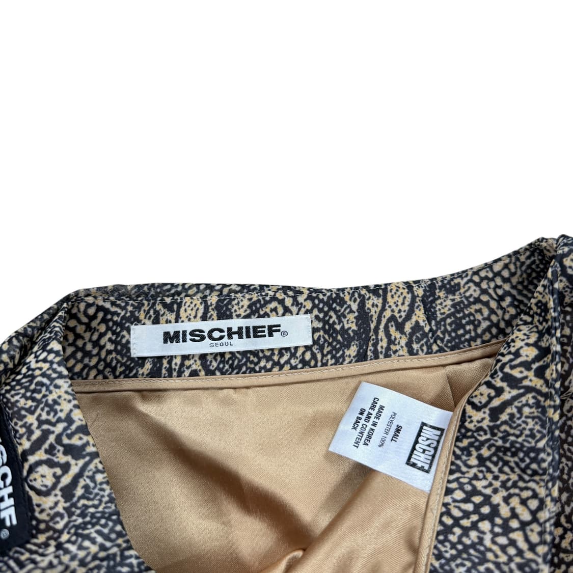 미스치프 쉬폰 레이어드 스커트 치마 파이톤 S 상품이미지7