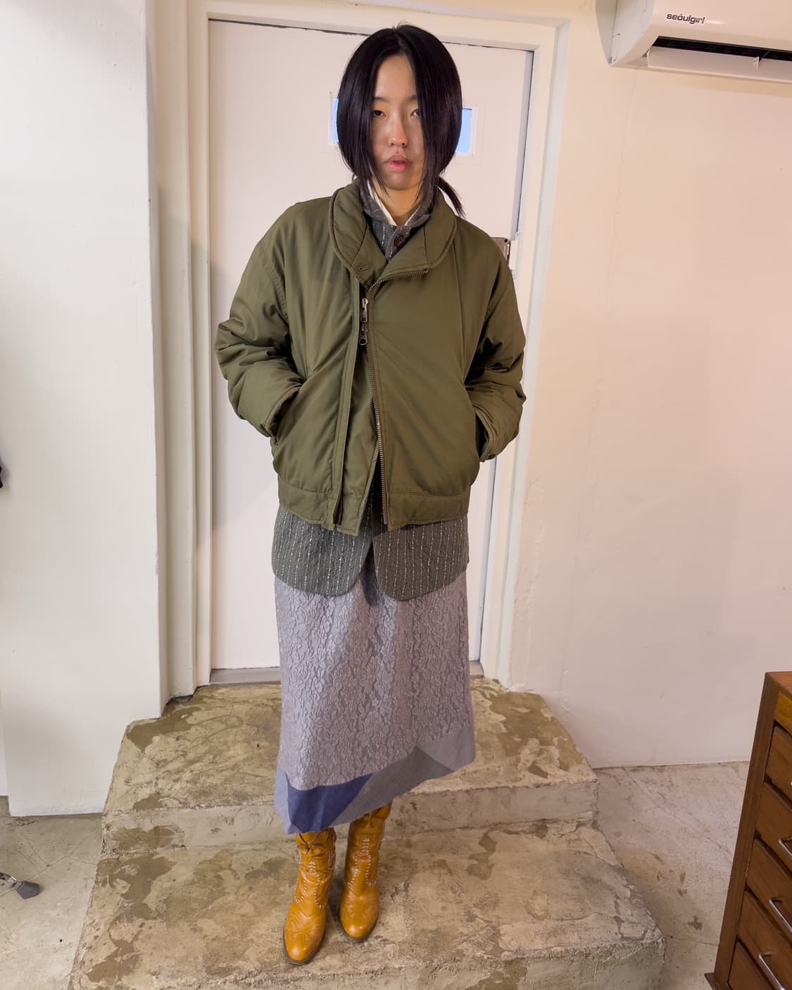 Comme des Garçons Lace Panel Skirt/ S 상품이미지7