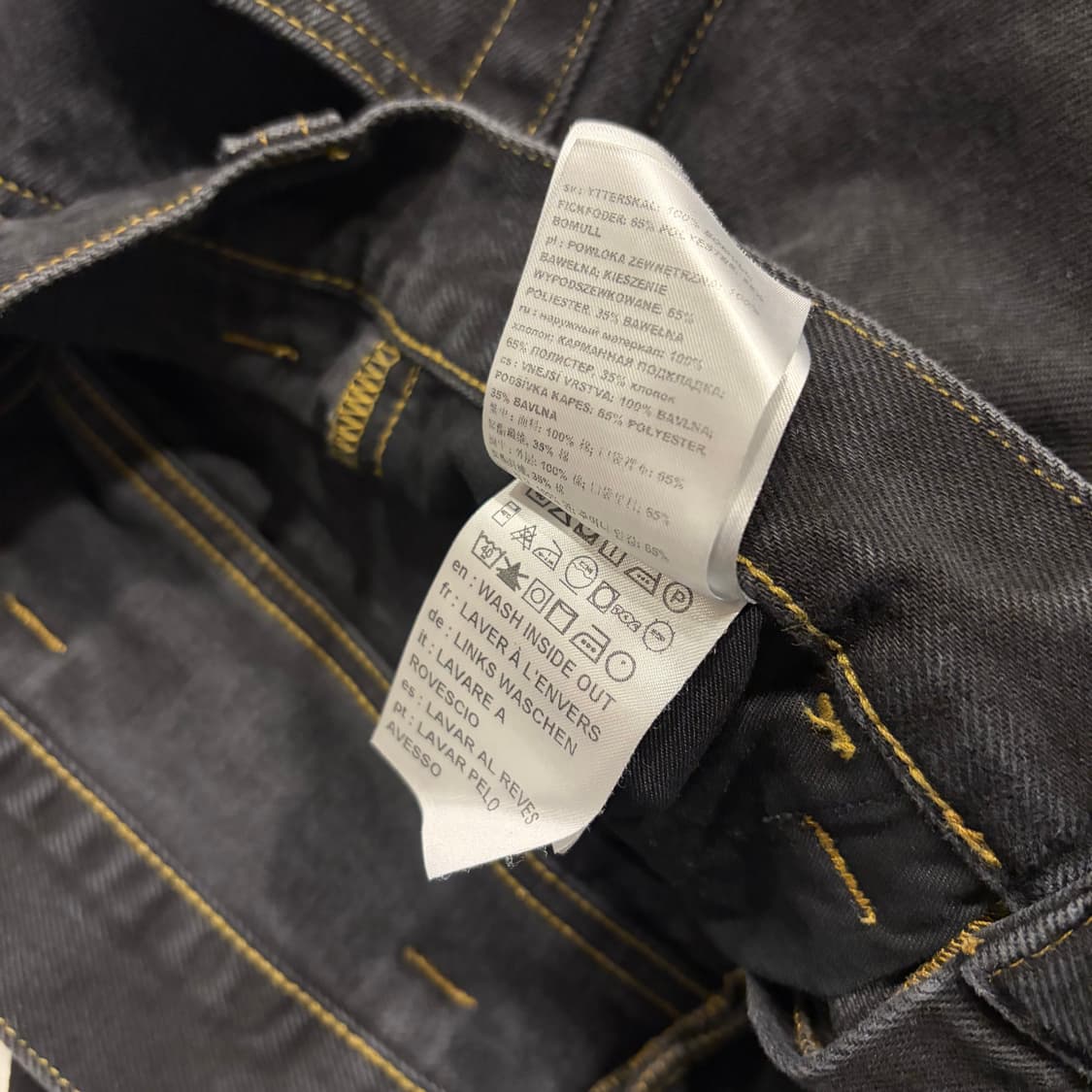 [XS] 칼하트 브랜든 블랙 데님 팬츠 청바지 C689 상품이미지9