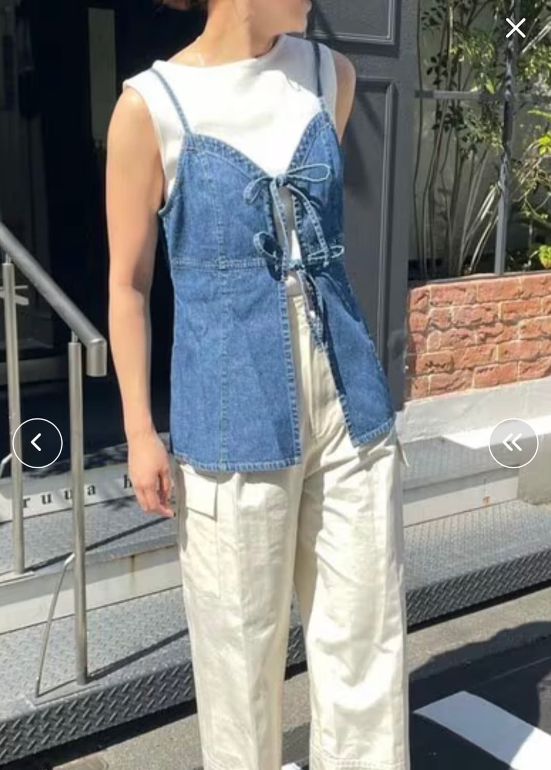 일본 데님 베스트 조끼 상품이미지1