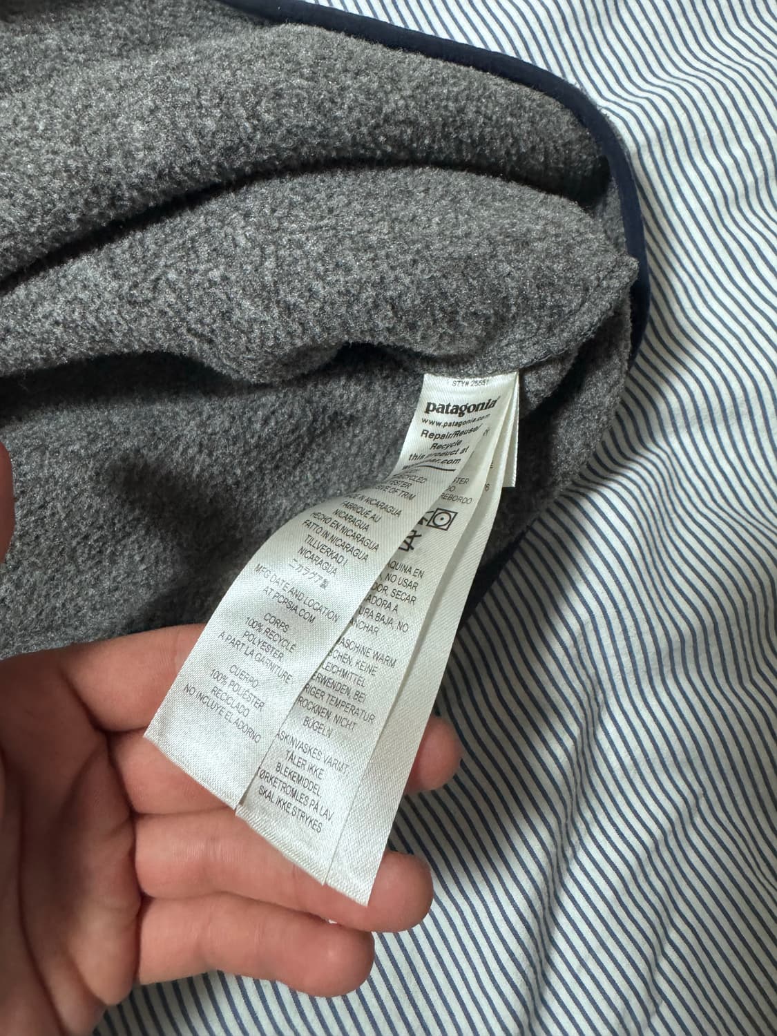 (S급) 파타고니아 신칠라 스냅 T 플리스 풀오버 니켈 블루 L 상품이미지10