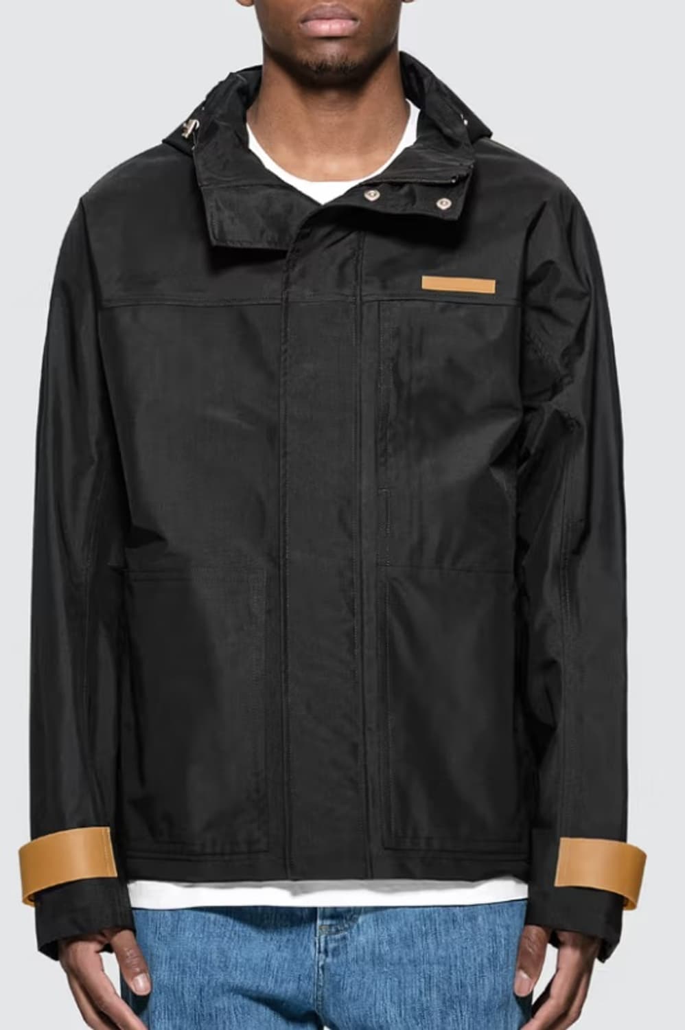 헬무트 랭 테크 집업 블랙 후드 바람막이 상품이미지1