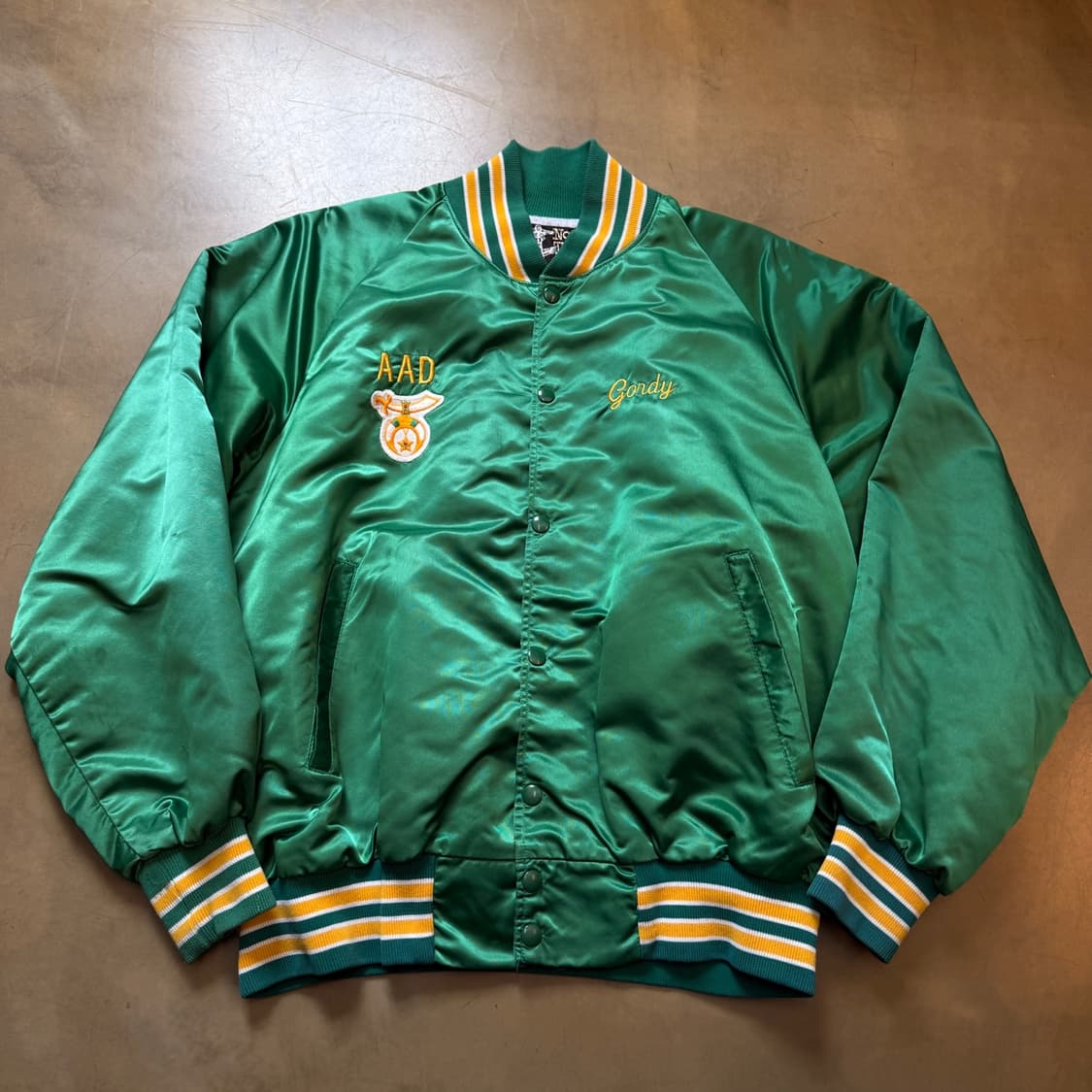 80s NORTH TRAIL MADE IN USA 라이트 바시티 자켓 상품이미지4