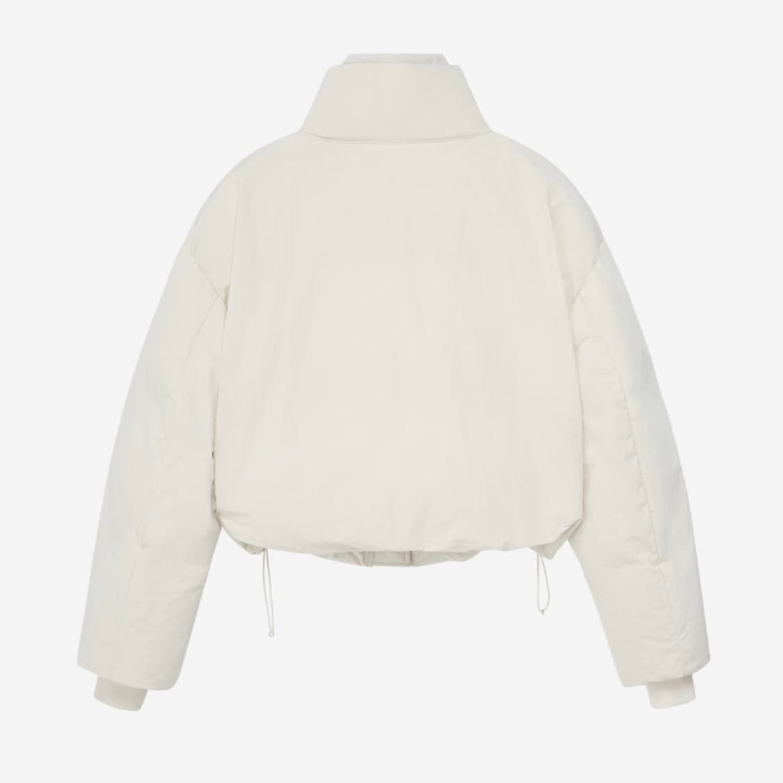 노이어 크롭 레이어드 푸퍼 자켓 패딩 오프 화이트 36 상품이미지5
