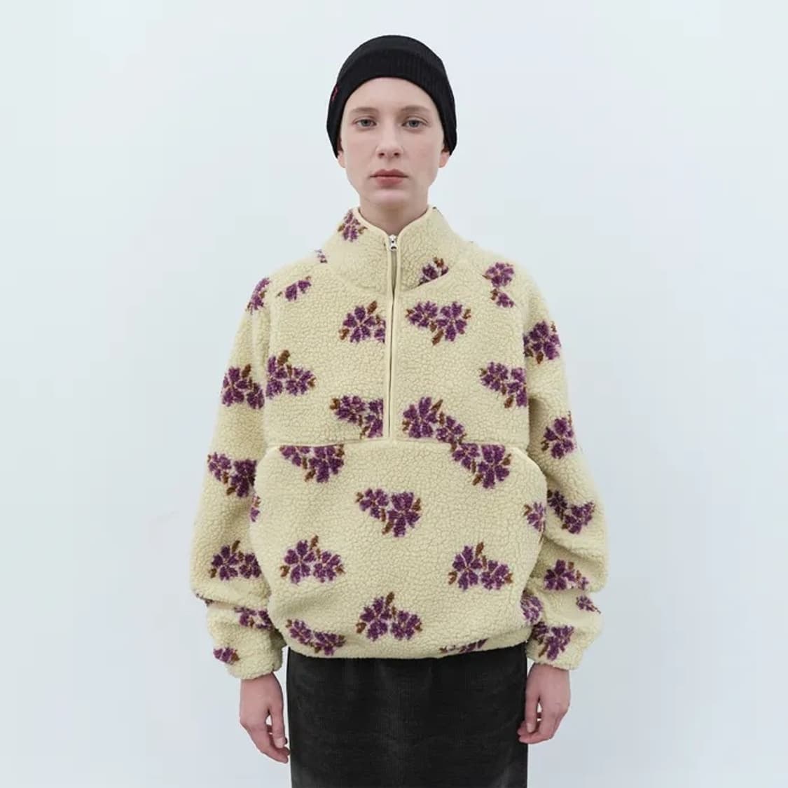 Floral Sherpa Pullover 상품이미지1
