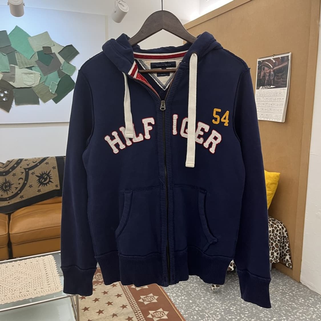 타미힐피거 레트로 Y2K 00's 약기모 후드집업 M C10354 상품이미지3