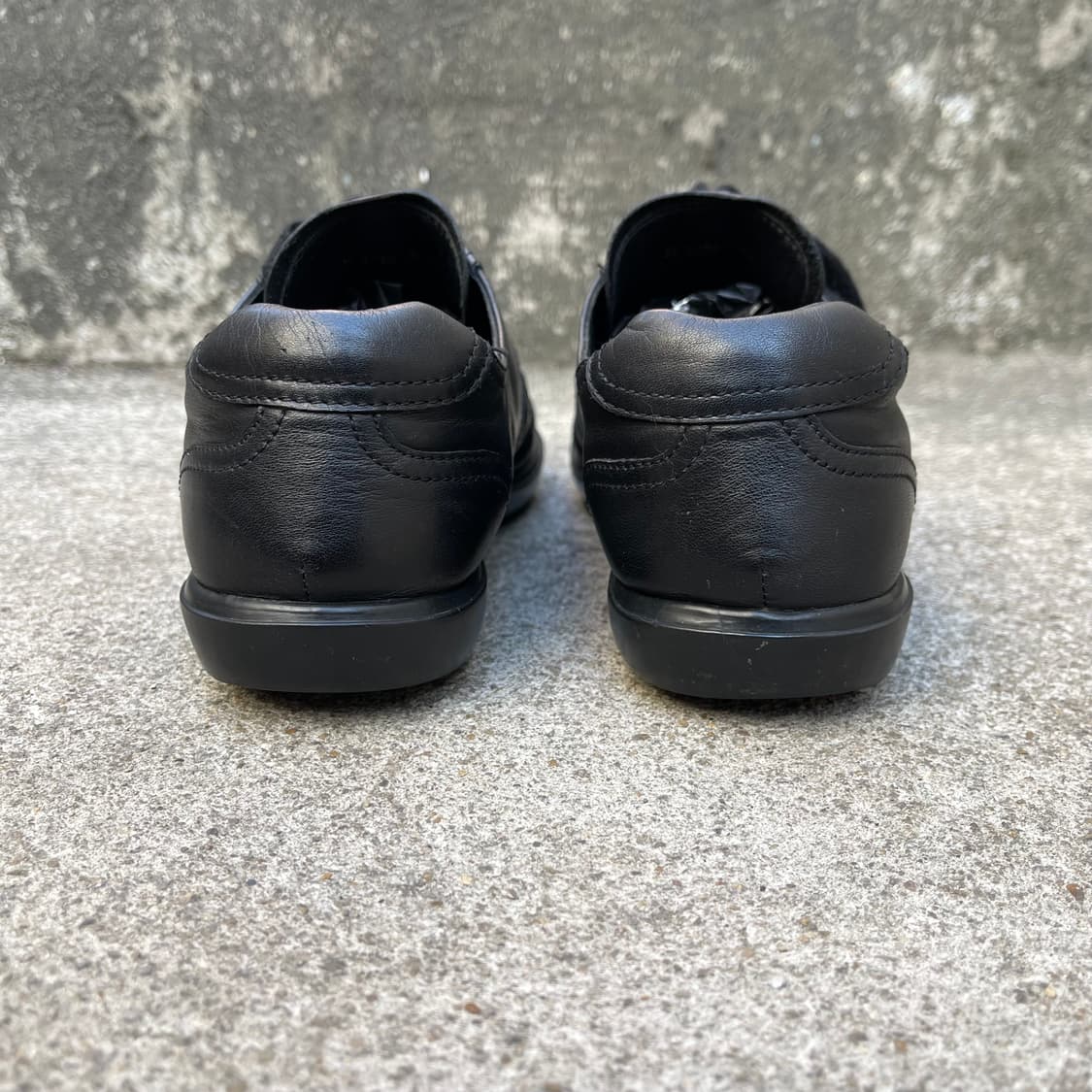 [36.5] Prada 레더 블랙 슈즈 (230) 상품이미지7