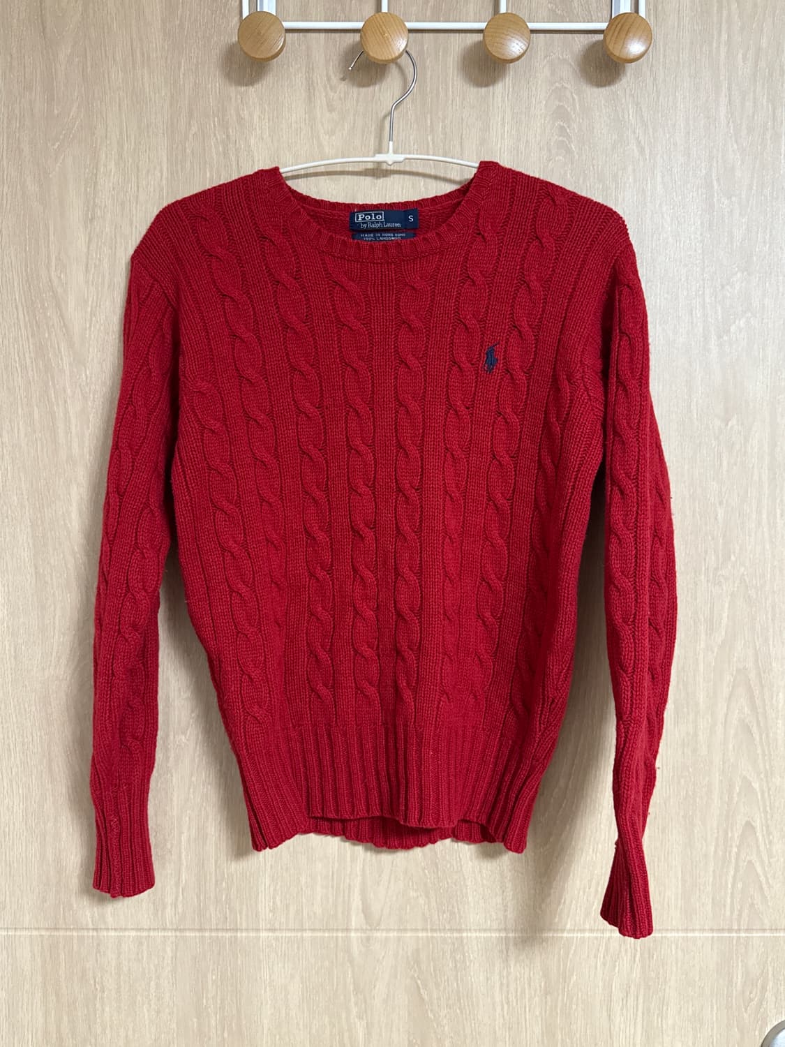 폴로 램스울 케이블 니트 s 상품이미지1