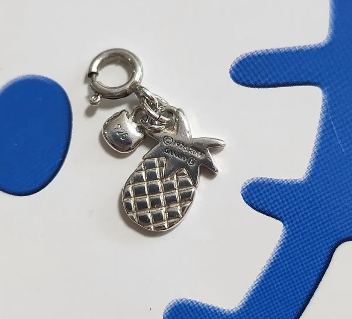 HELLO KITTY 헬로키티 파인애플 키티 실버925 펜던트 참 상품이미지3