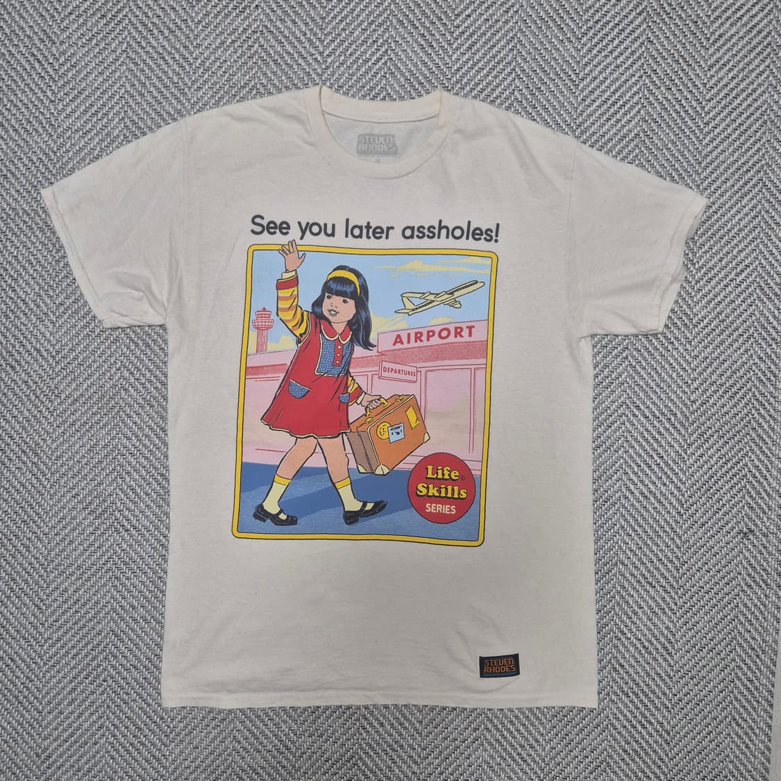 빈티지 Steven Rhodes 아트웍 티셔츠 (M) 상품이미지1