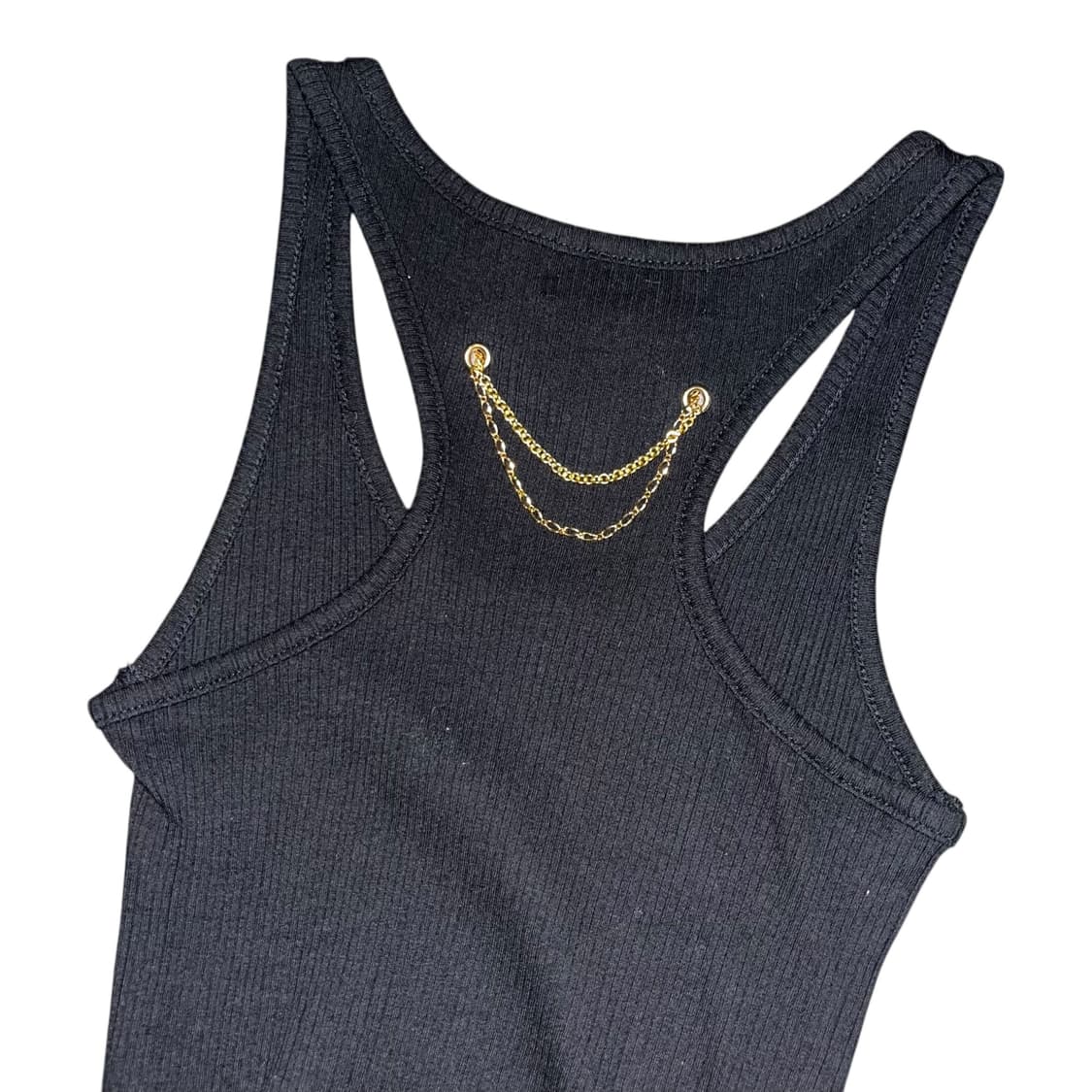 CECIL McBEE 세실맥비 금체인 포인트 셔링 골지나시 갸루y2k 상품이미지6