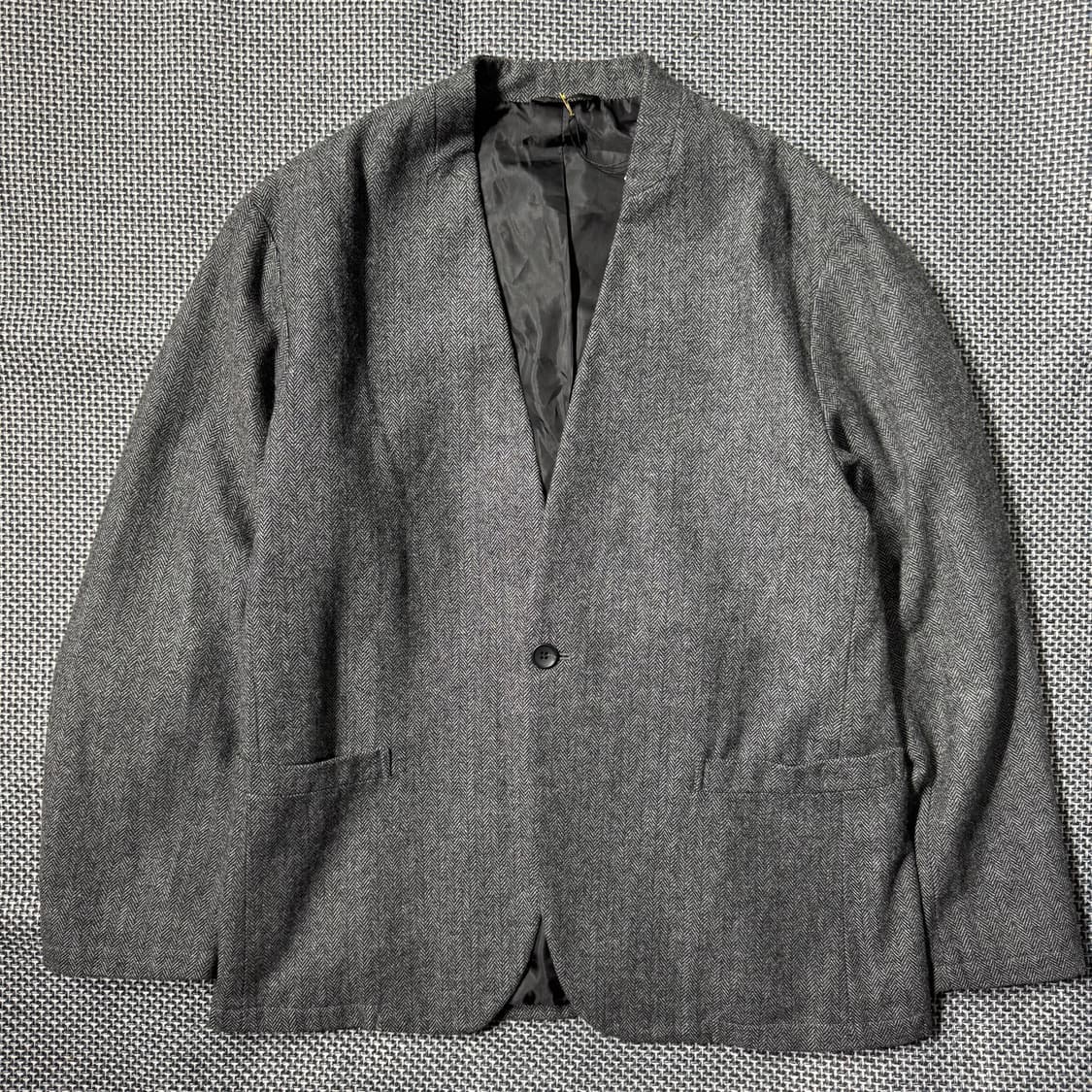 쉽스 헤링본 논카라 블레이저 그레이 ( L/OLD-7880 ) 상품이미지1