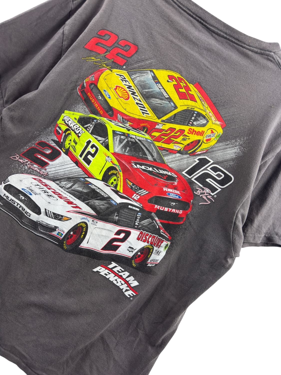 TEAM PENSKE 3 CAR CUP 빈티지 레이싱 티셔츠537 상품이미지4