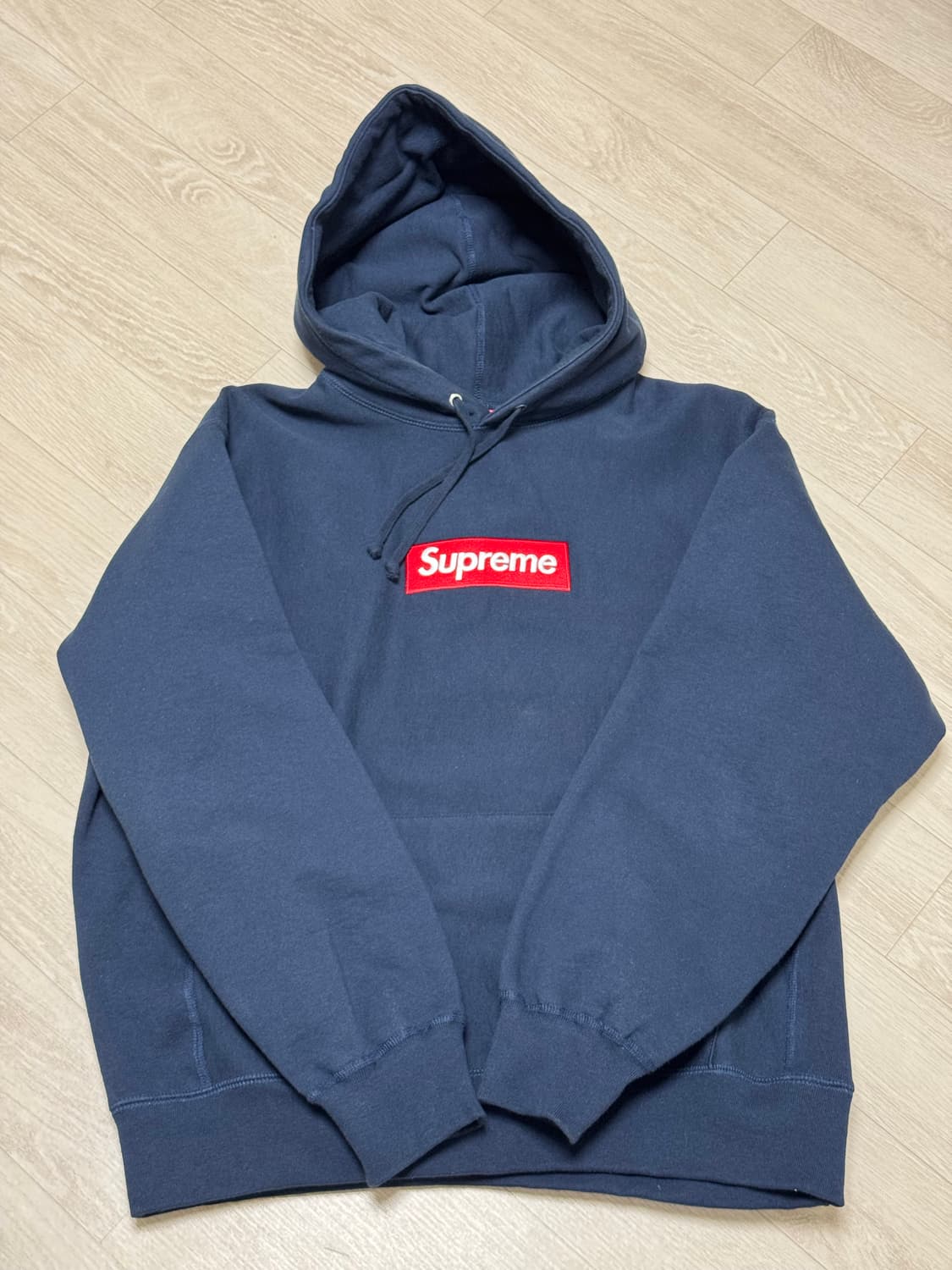 슈프림 박스로고 후드티 24FW 네이비(M) 상품이미지1