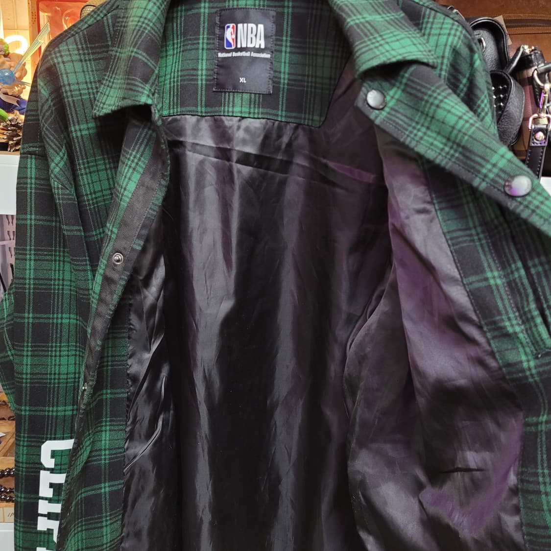 NBA 클리퍼스 체크 셔츠 자켓 상품이미지4