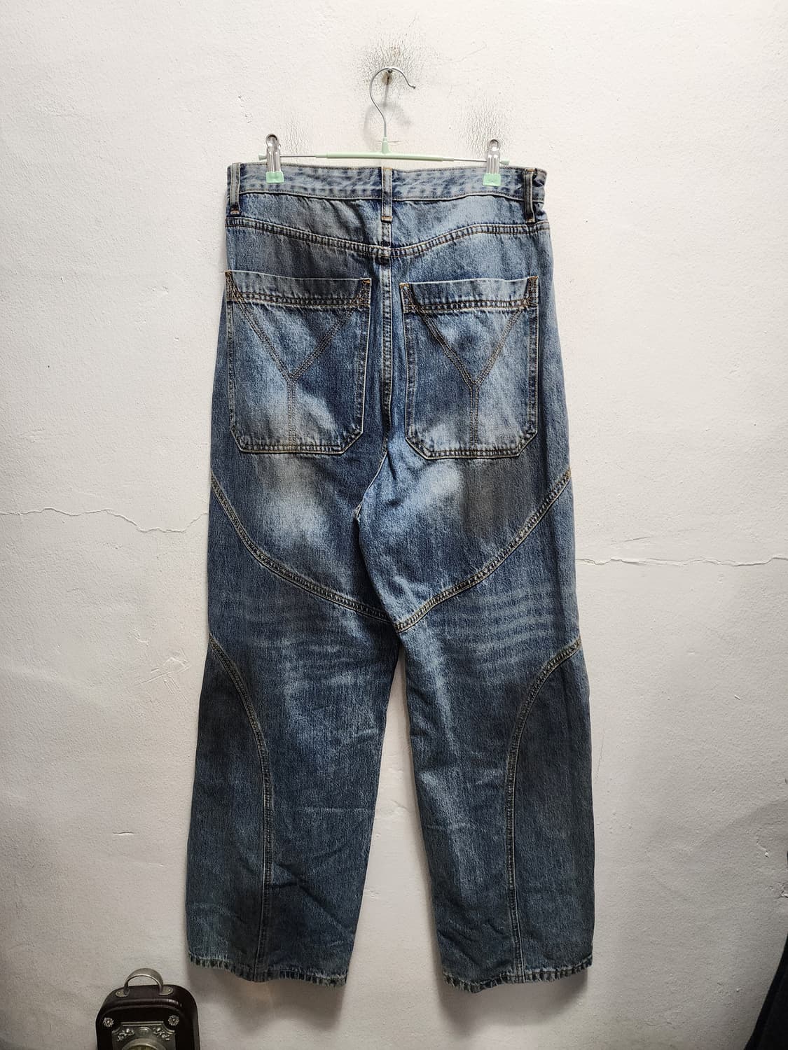 OY 오와이 워싱 더티드 와이드 팬츠 상품이미지2