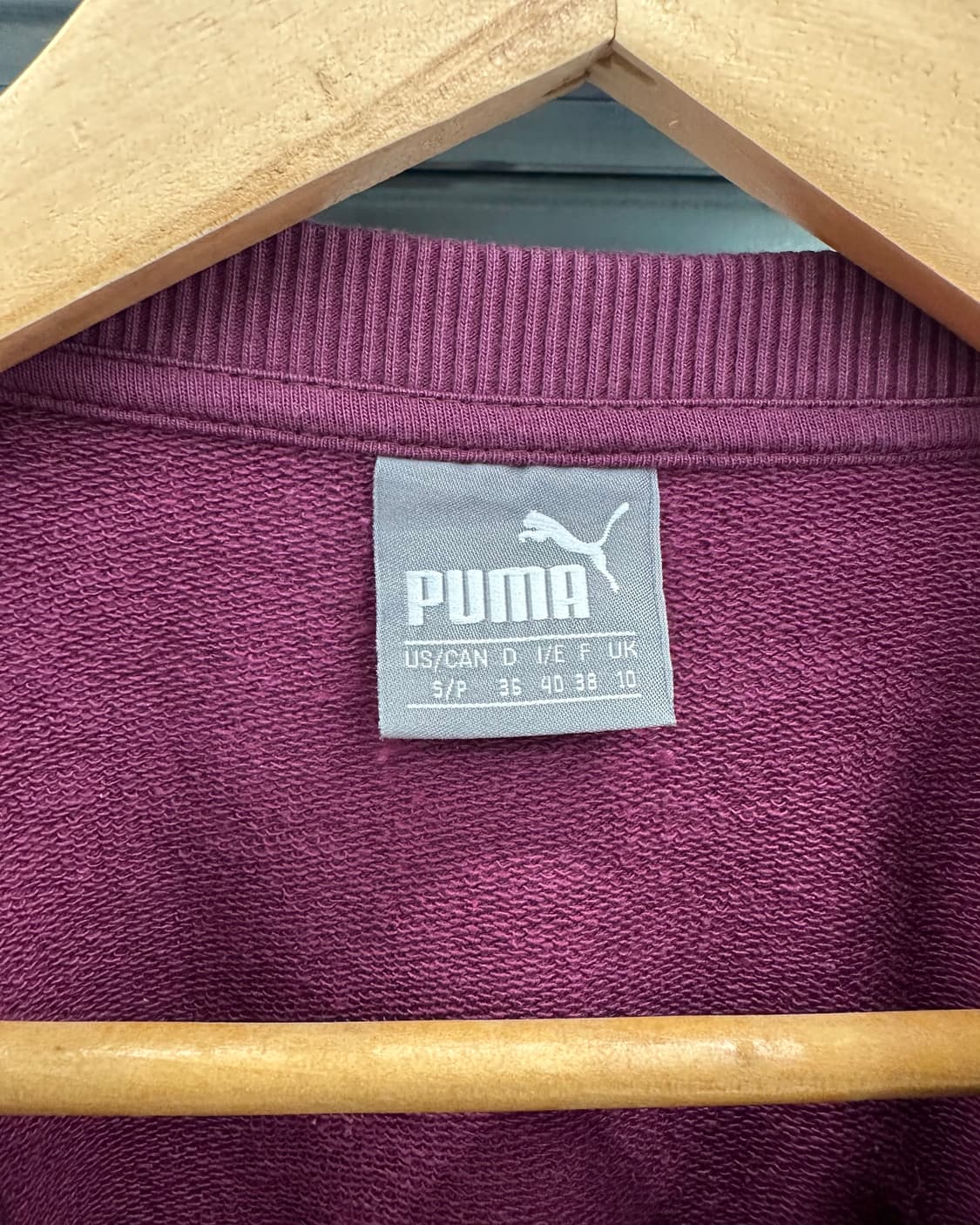 (WOMEN)퓨마 크롭 맨투맨-M1747 상품이미지4