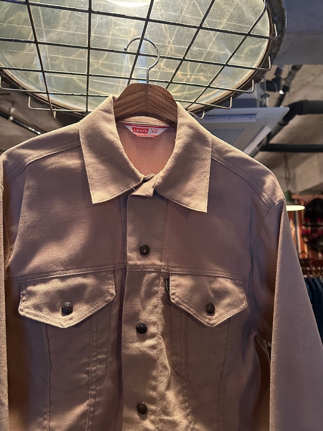 70s USA 빈티지 리바이스 3rd 코튼 트러커 자켓 상품이미지6