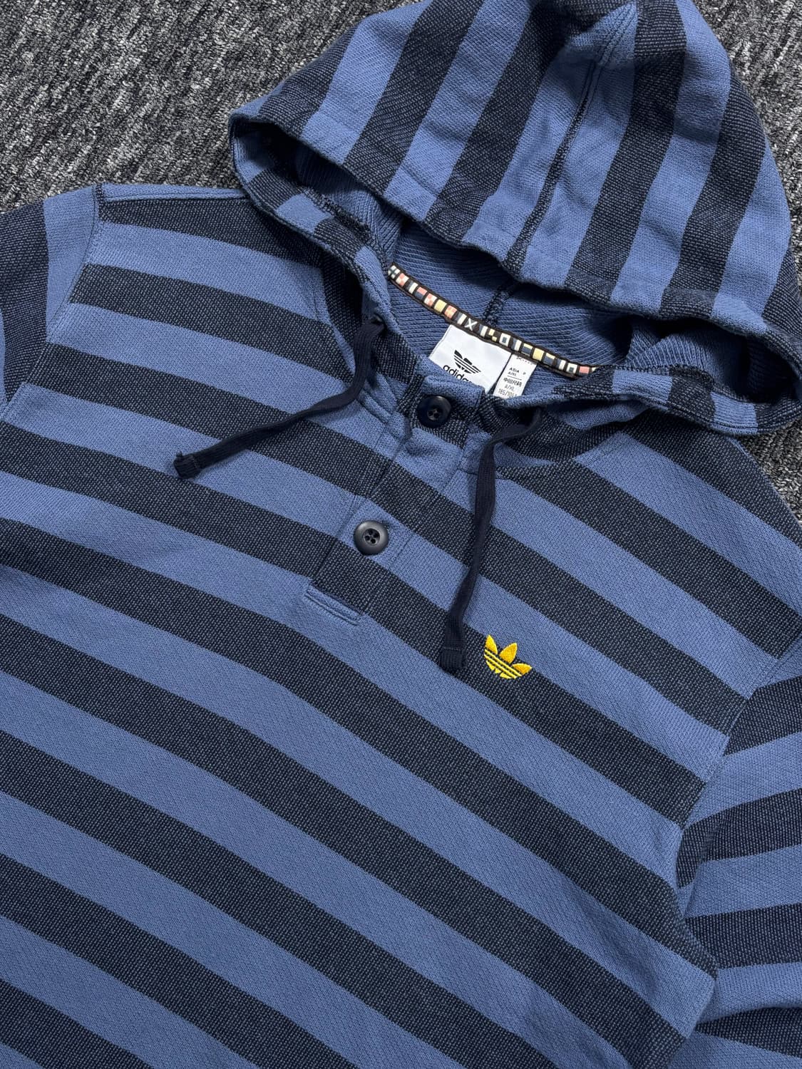 아디다스 블루 스트라이프 니트 후드 상품이미지5