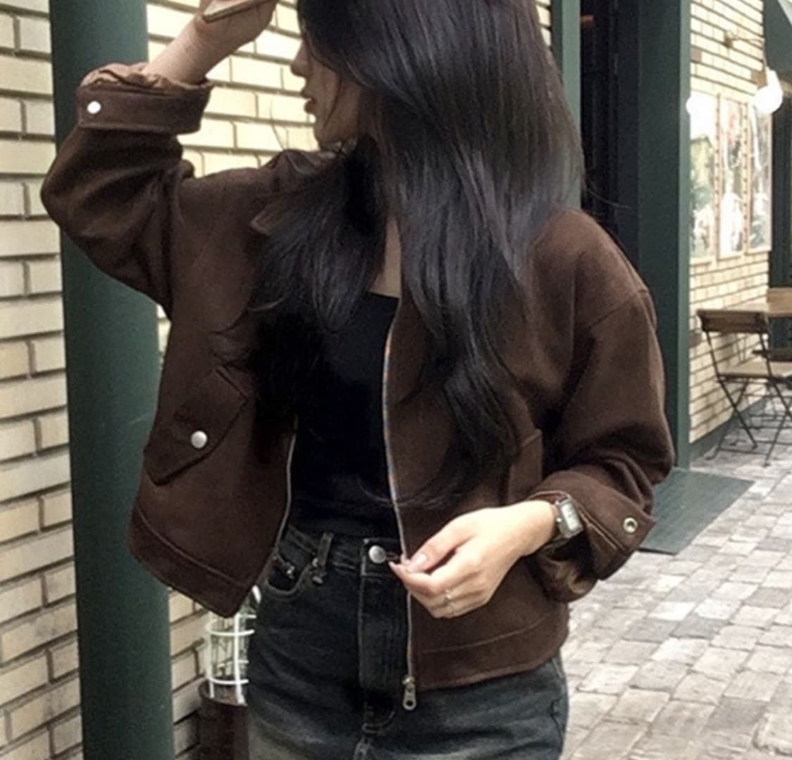 벚꽃 봄 스웨이드자켓 상품이미지1