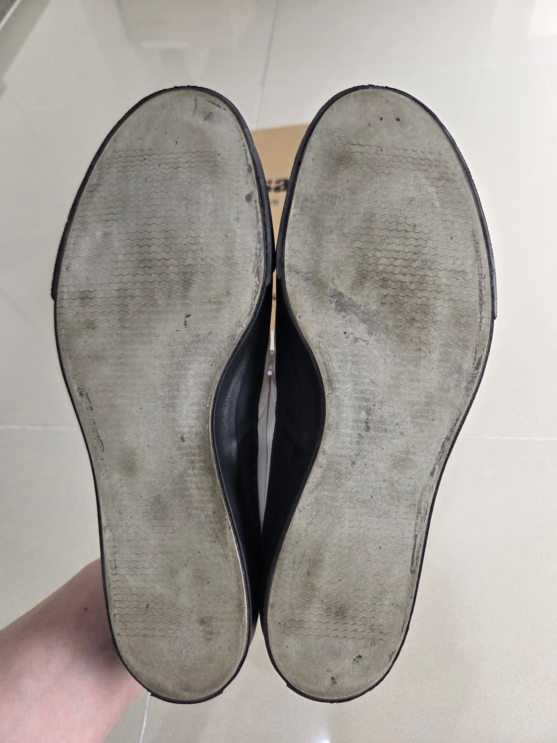 아사히슈즈 덱슈즈 모노크롬 260 1회착 상품이미지7