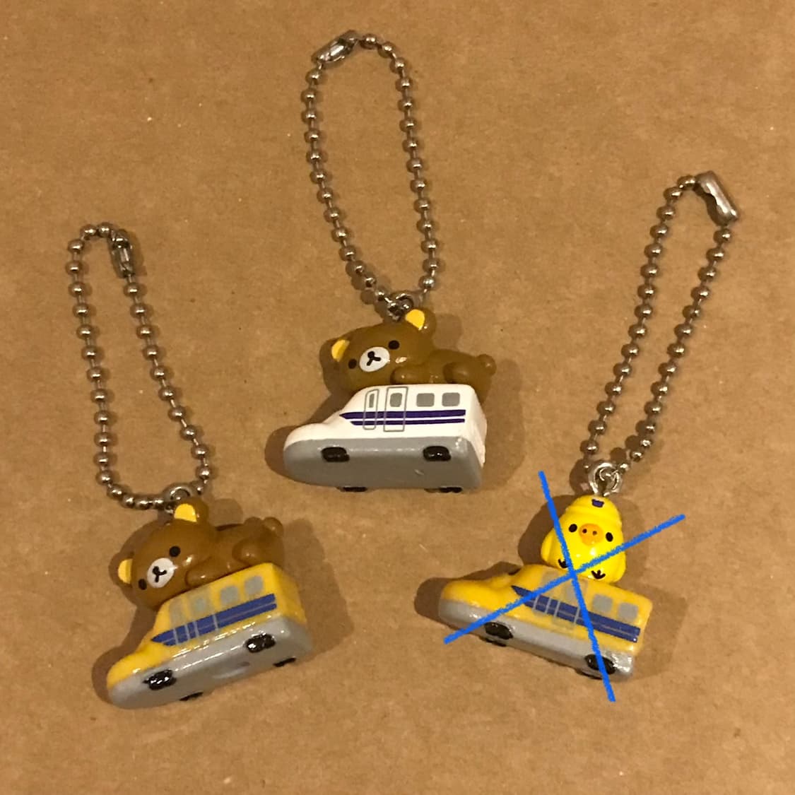 고전 리락쿠마 열차 키링 상품이미지1