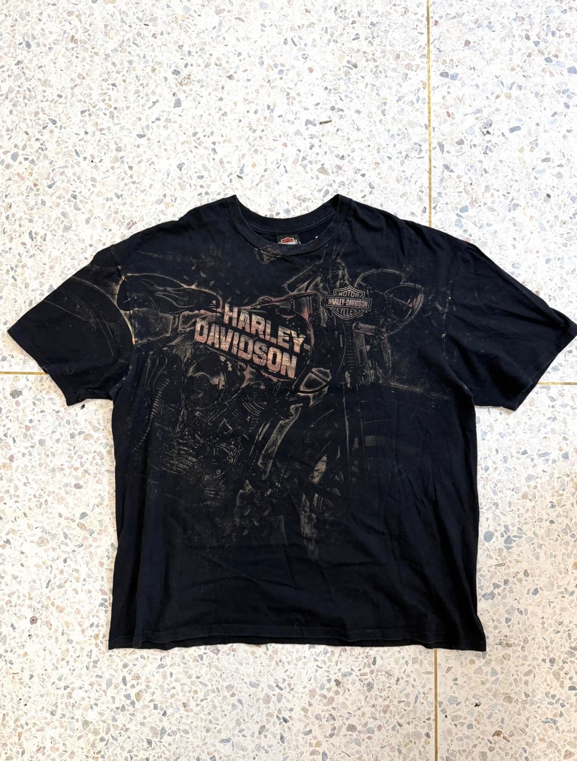 할리데이비슨 바이커 프린팅 반팔 상품이미지3