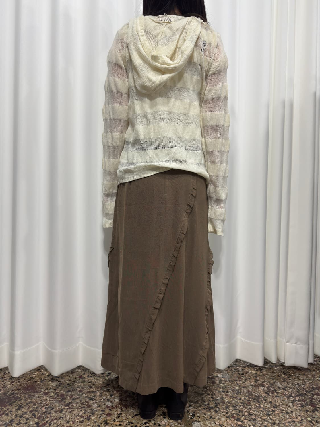 stripe hood twoway zipup 상품이미지6