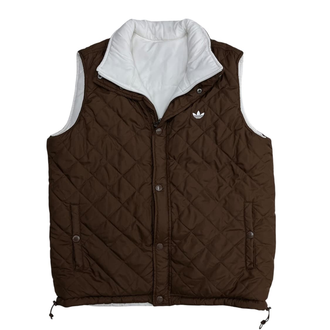 아디다스 브라운 배색 리버시블 조끼패딩 110 상품이미지5