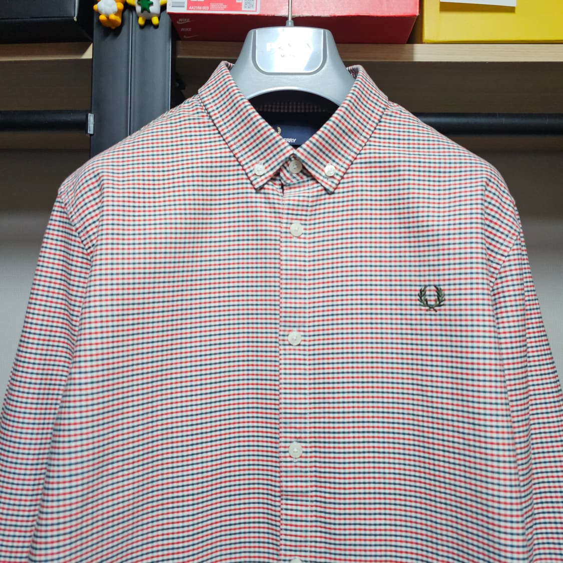프레드페리 이태리정품 건클럽체크 남성셔츠 105 상품이미지3