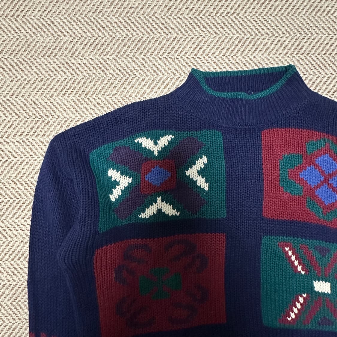 VINTAGE acrylic 100% knit sweater 상품이미지3