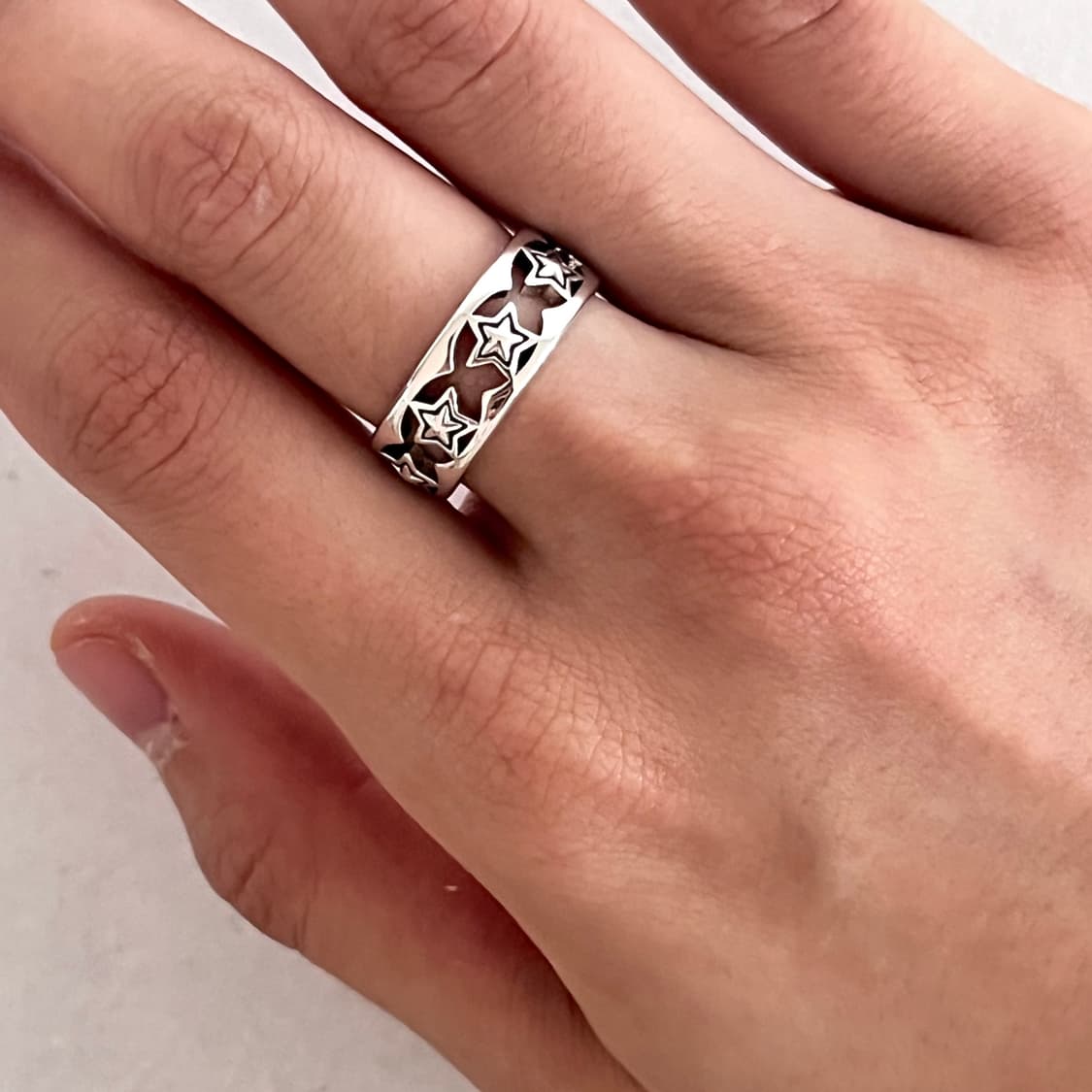 스타 오픈 반지 상품이미지5