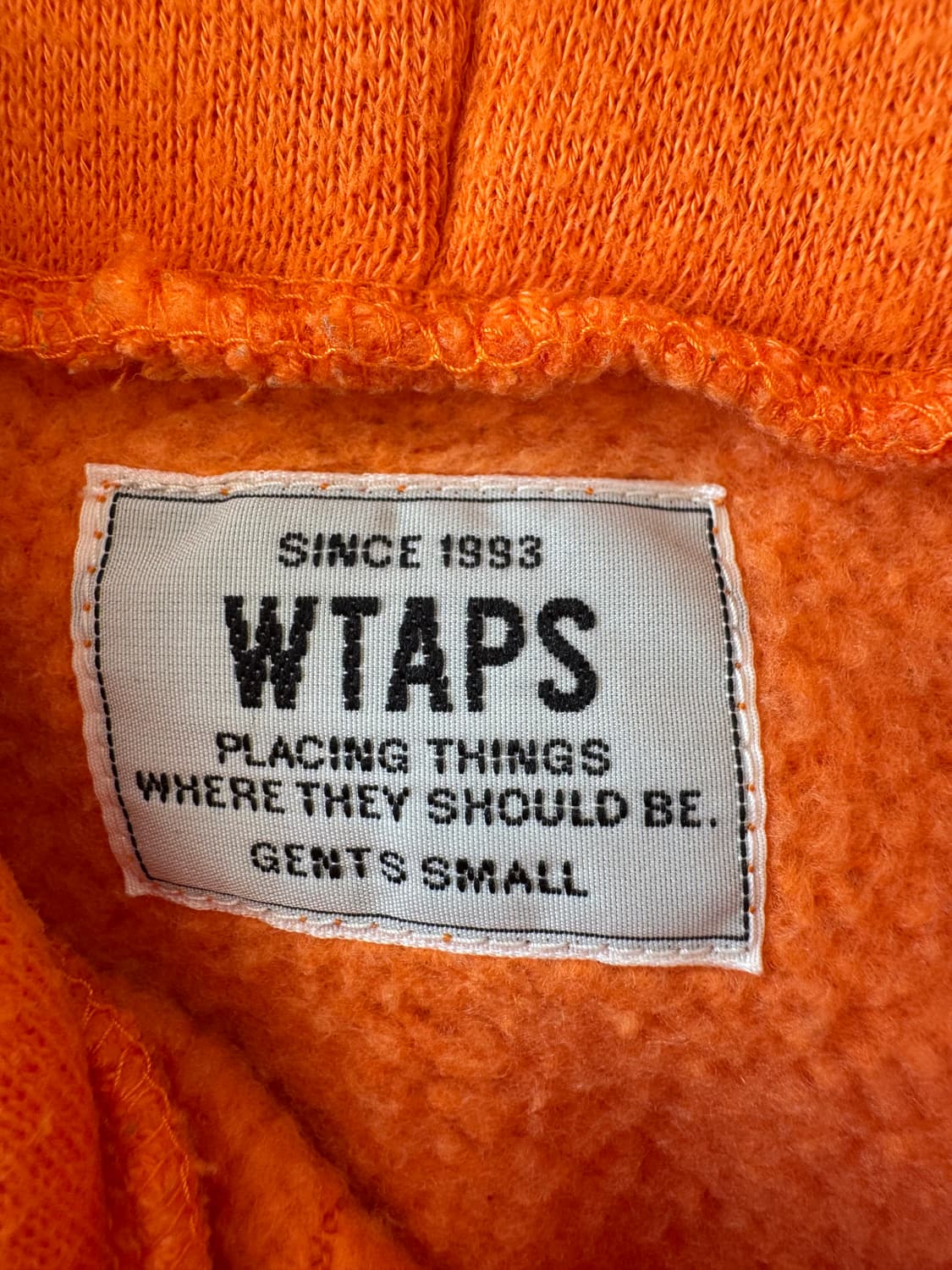 더블탭스 오렌지 후디 S 상품이미지2