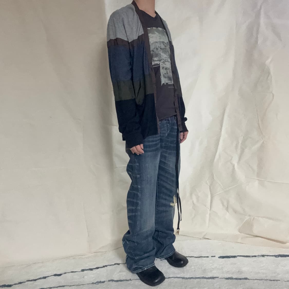 Kolor Multi-Tone  Color-Block Cardigan 상품이미지4